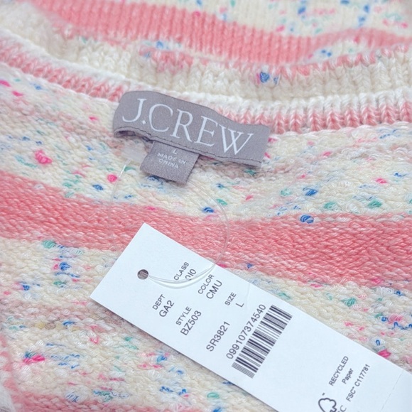 J. Crew space-dyed Pink Lady Cardigan Sweater/ Lady Jacket NWT - Picture 6 of 10